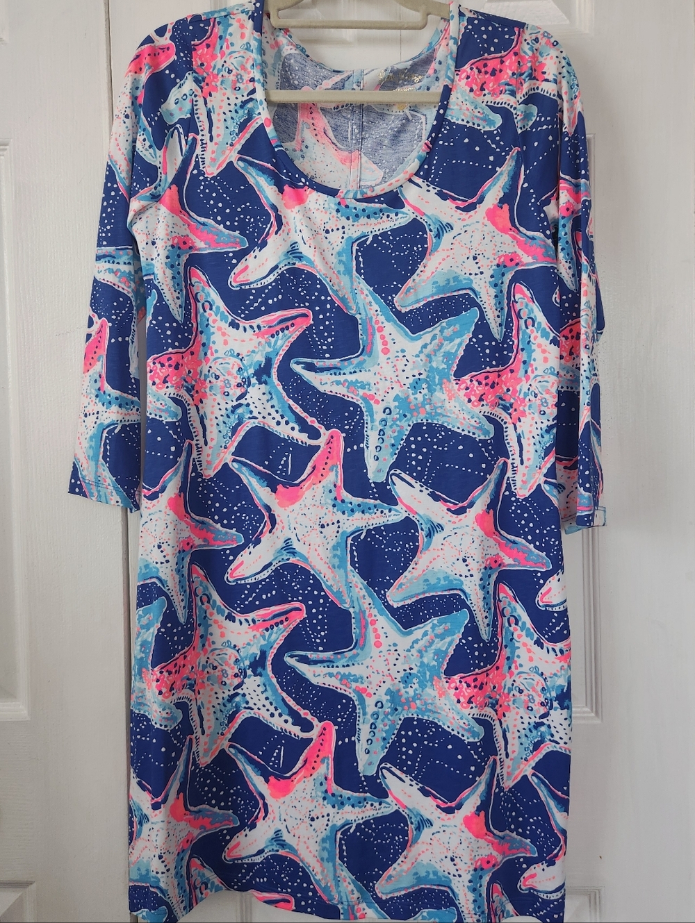 NWT Lilly Pulitzer Beacon Dress Indigo Star Struck Medium - Picture 2 of 8